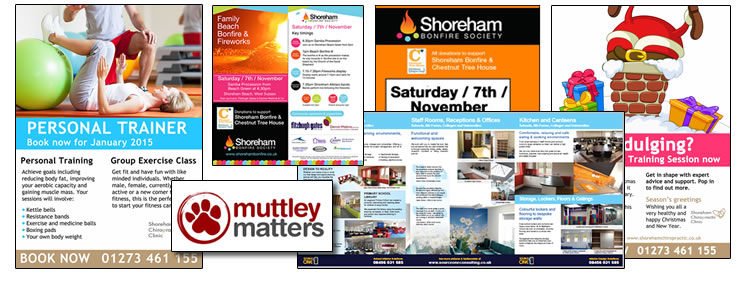Marketing leaflets, fliers, brochures signs and more
